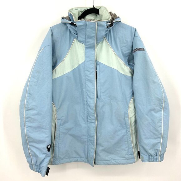 COLUMBIA Convert Base TRX Women's Blue Full Zip Waterproof Snow Jacket Medium - Picture 1 of 9